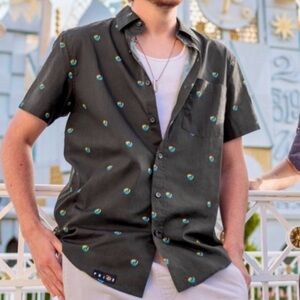 Disney Star Wars Pride Woven Camp Button Down Shirt Rainbow XL